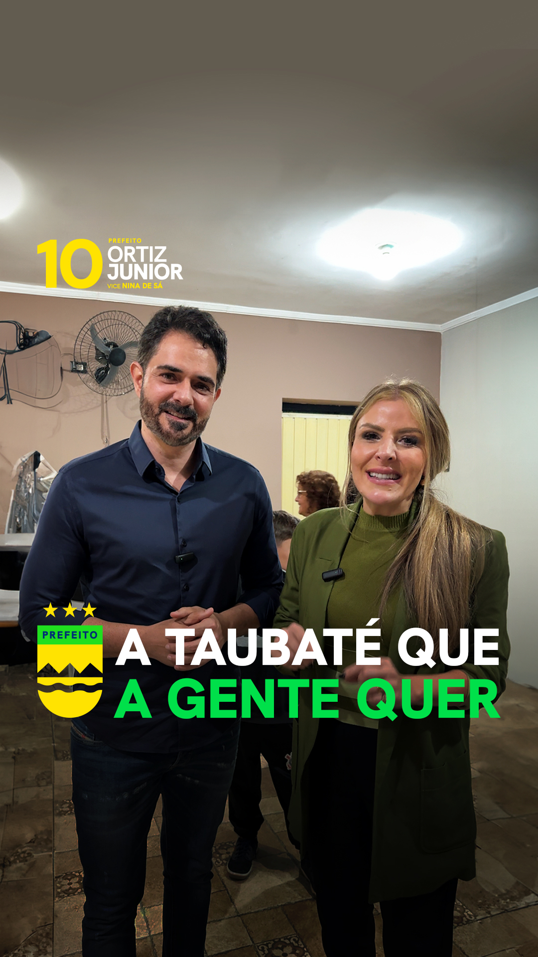 Hoje é o pontapé inicial da nossa campanha! Com muita alegria, inauguramos oficialmente nosso comitê. Agora, a nossa caminhada começa pra valer e somos oficialmente 10!
🗓️ Sexta, 16 de agosto. 19h 📍 Avenida 9 de Julho, 168.
Vote Ortiz Junior para prefeito e Nina de Sá vice-prefeita! Vote 10! Vamos juntos, Taubaté, rumo à vitória e a um futuro melhor para todos!