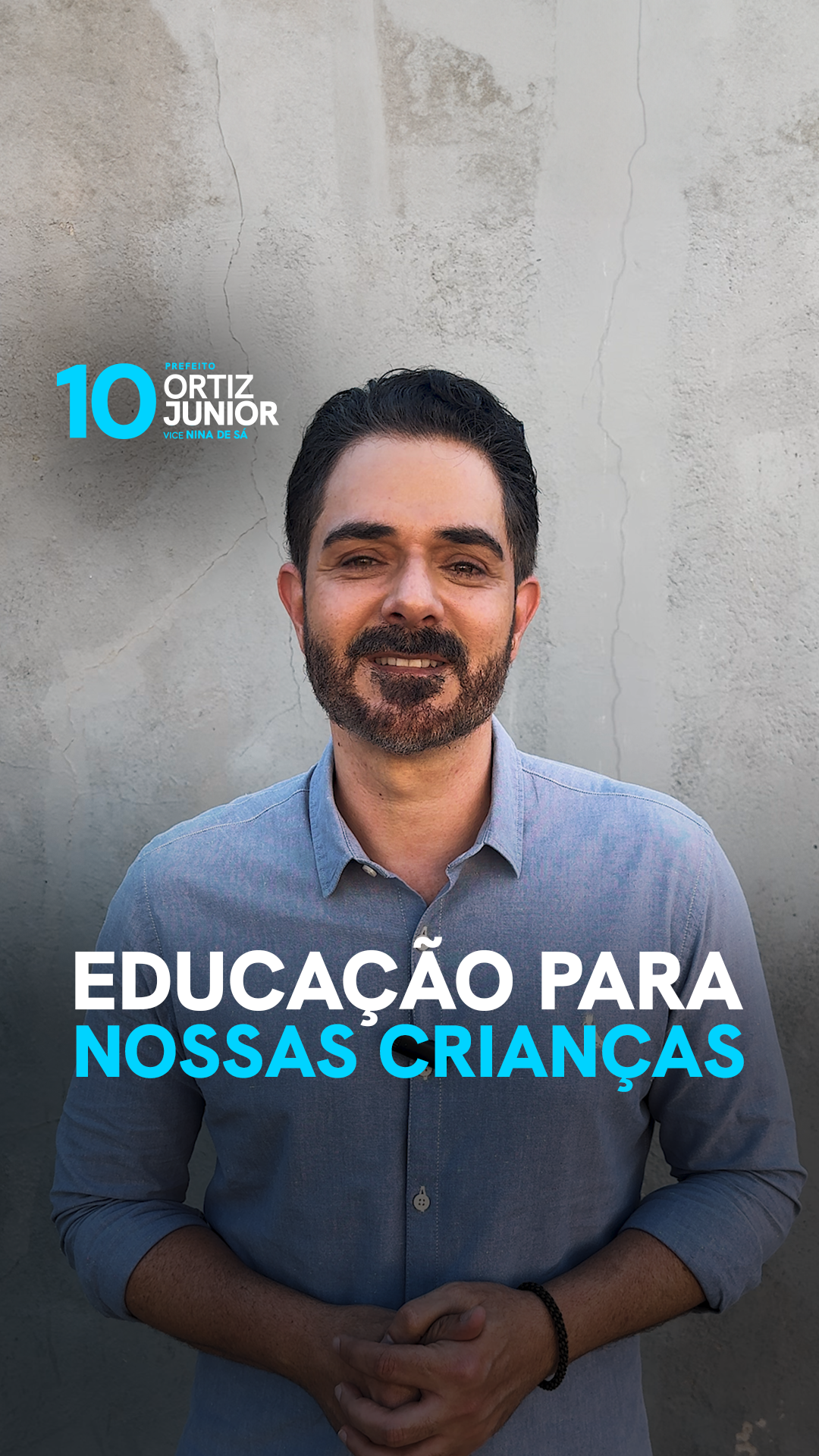 Na minha gestão, passamos de mil para 20 mil alunos em tempo integral, oferecendo oficinas de Português, Matemática, esporte e cultura. Agora, o plano é expandir ainda mais e melhorar a merenda escolar. Vamos juntos recuperar o ensino e garantir um futuro melhor para nossos alunos! Dia 6 de outubro, vote 1️⃣0️⃣! Ortiz Junior e Nina de Sá.