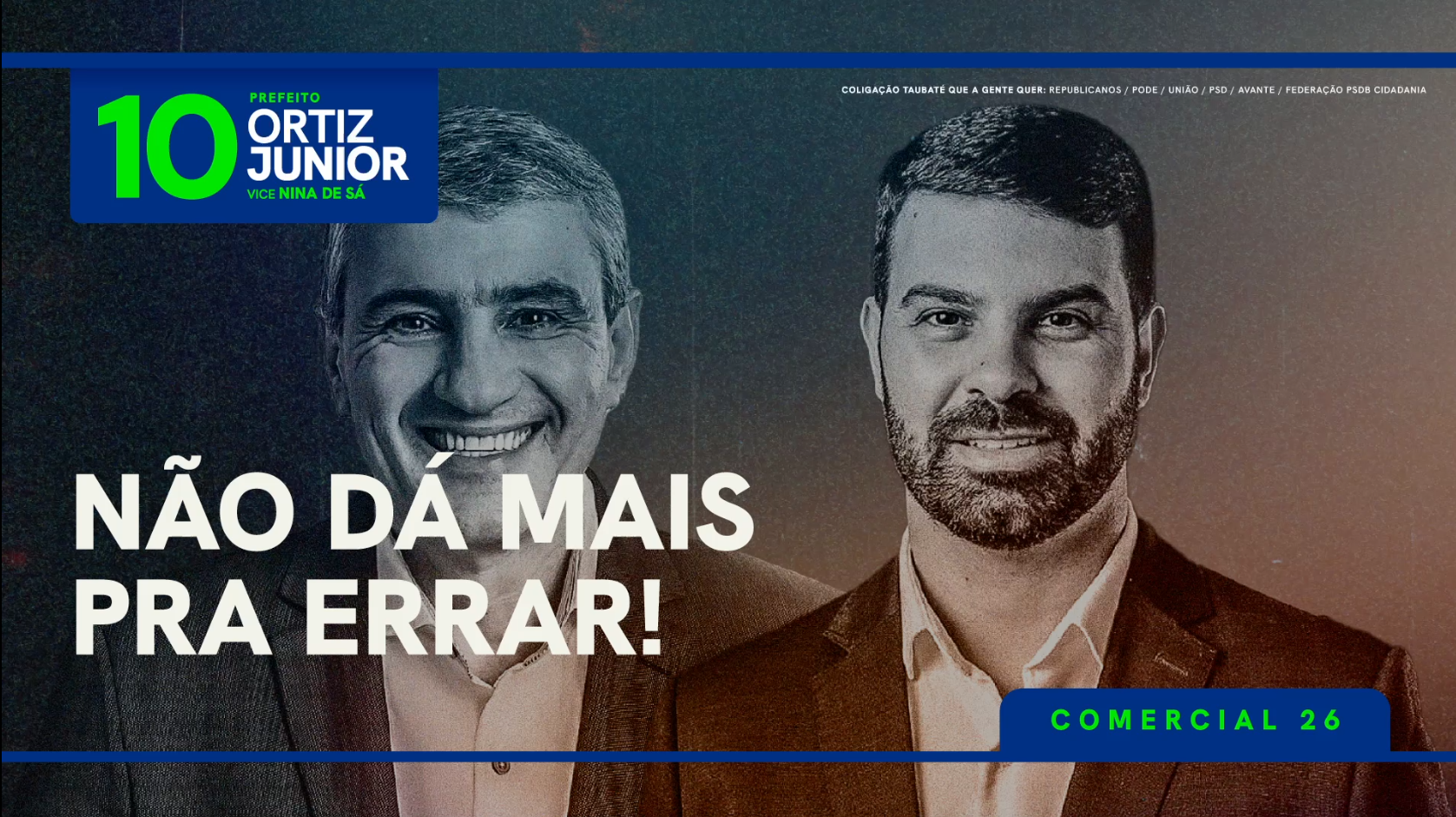 É hora de comparar!

De um lado, a novidade que, na verdade, não é tudo isso. Já vimos esse filme antes com o Saud: parecia uma coisa, mas acabou sendo outra, e pior. Do outro lado, temos a experiência de quem já provou que sabe fazer. É hora de Ortiz Junior, porque a experiência faz toda a diferença! Vote 1️⃣0️⃣✅!