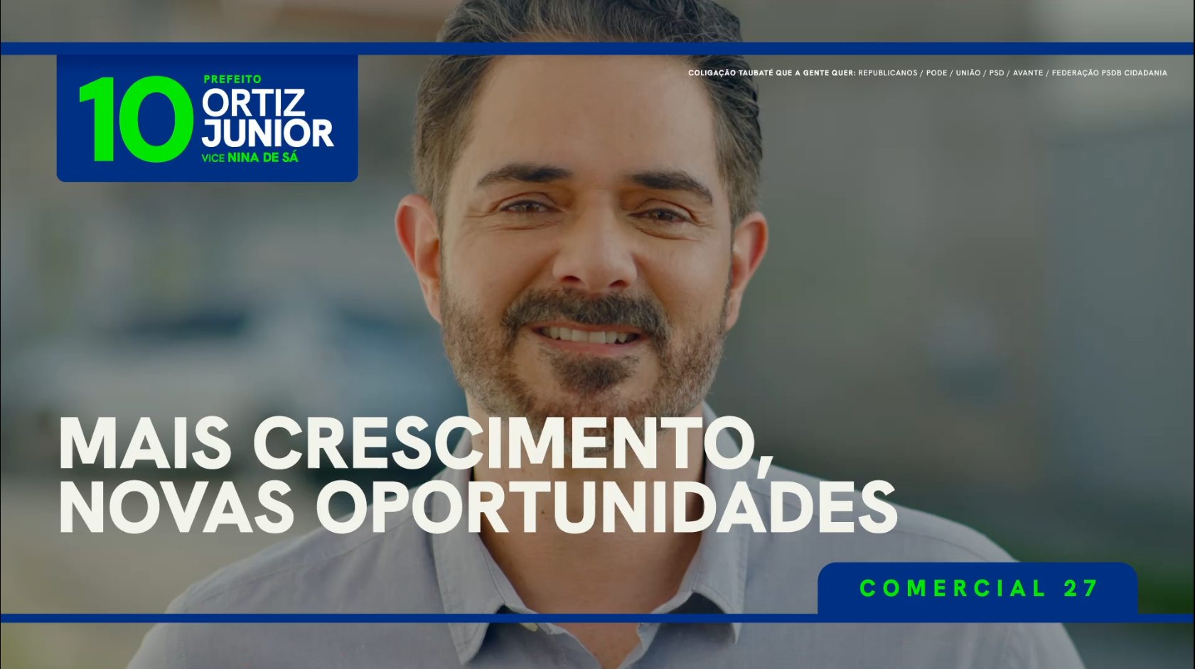Habitação, infraestrutura, obras para o desenvolvimento de Taubaté. É meu compromisso sempre. Vamos juntos construir a Taubaté que a gente quer de volta. Vote 10!